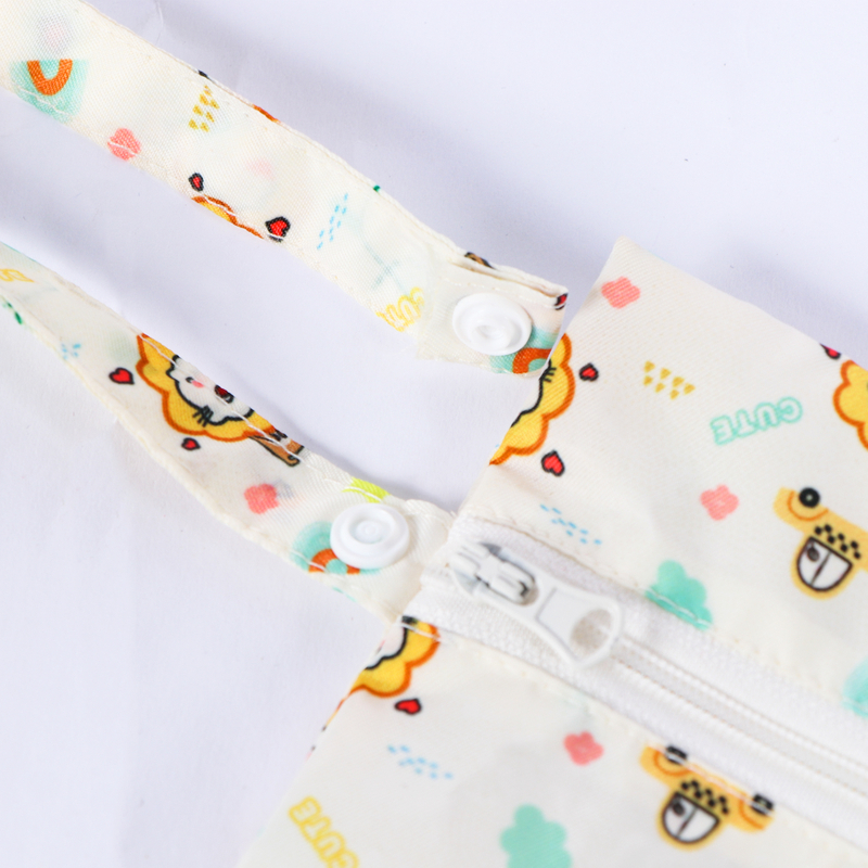 Portable Design Polyester Snack Bag Custom Logo Digital Printing Zipper Bag for Outdoor 