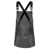 Fashional New Style Popular Tpu Transparent Waterproof Barber's Apron with Customized Ribbon