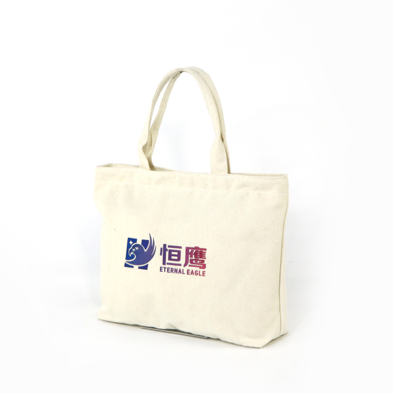 Three-dimensional embossed cotton canvas shopping bag for promotion