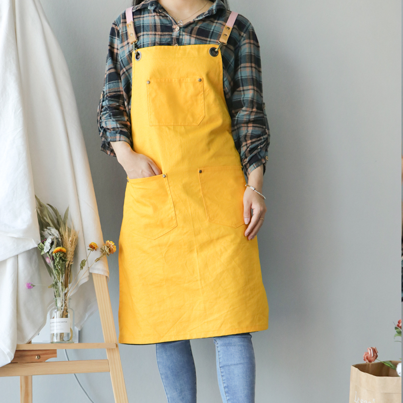 Various color design double-sided aprons for beauty salon for women