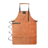 China supplier custom waterproof and anti-fouling genuine leather industrial apron