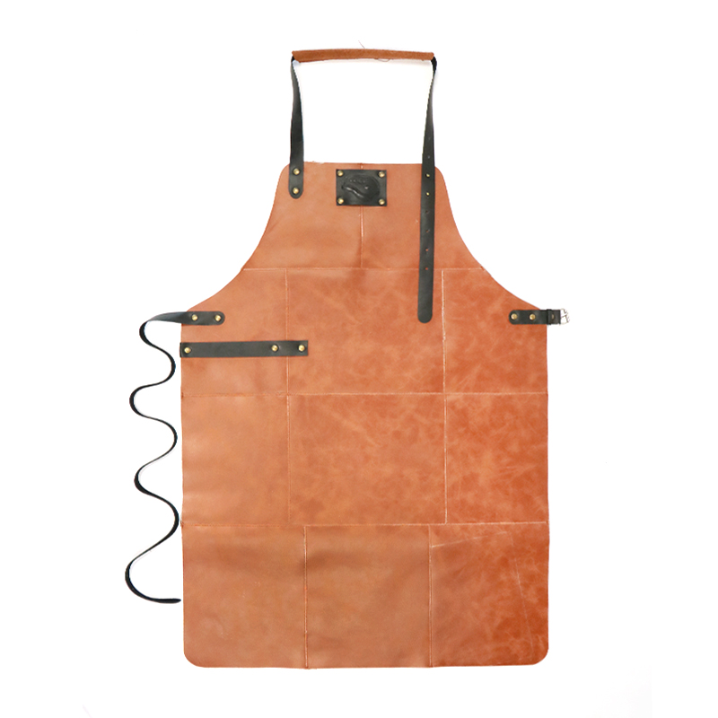 China supplier custom waterproof and anti-fouling genuine leather industrial apron