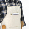 Amazon Hot Sale Custom Logo Simple And Lightweight Cotton Apron with Large Pocket