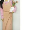 Cotton linen simple adult household cleaning restaurant flower shop art work apron thin long style buttock apron