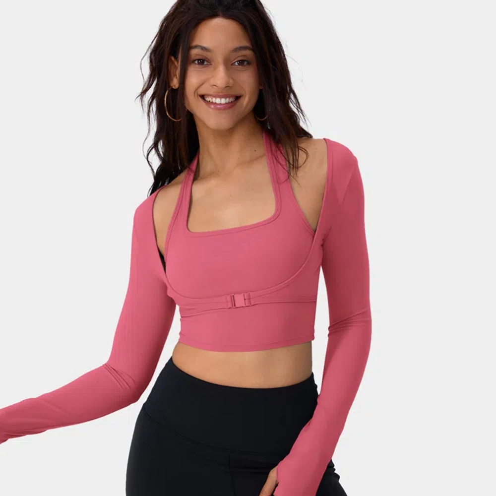 New Arrivals Custom Fitness Yoga Wear High Waist Activewear Gym Seamless Nylon 2 Piece Yoga Wear Set For Women