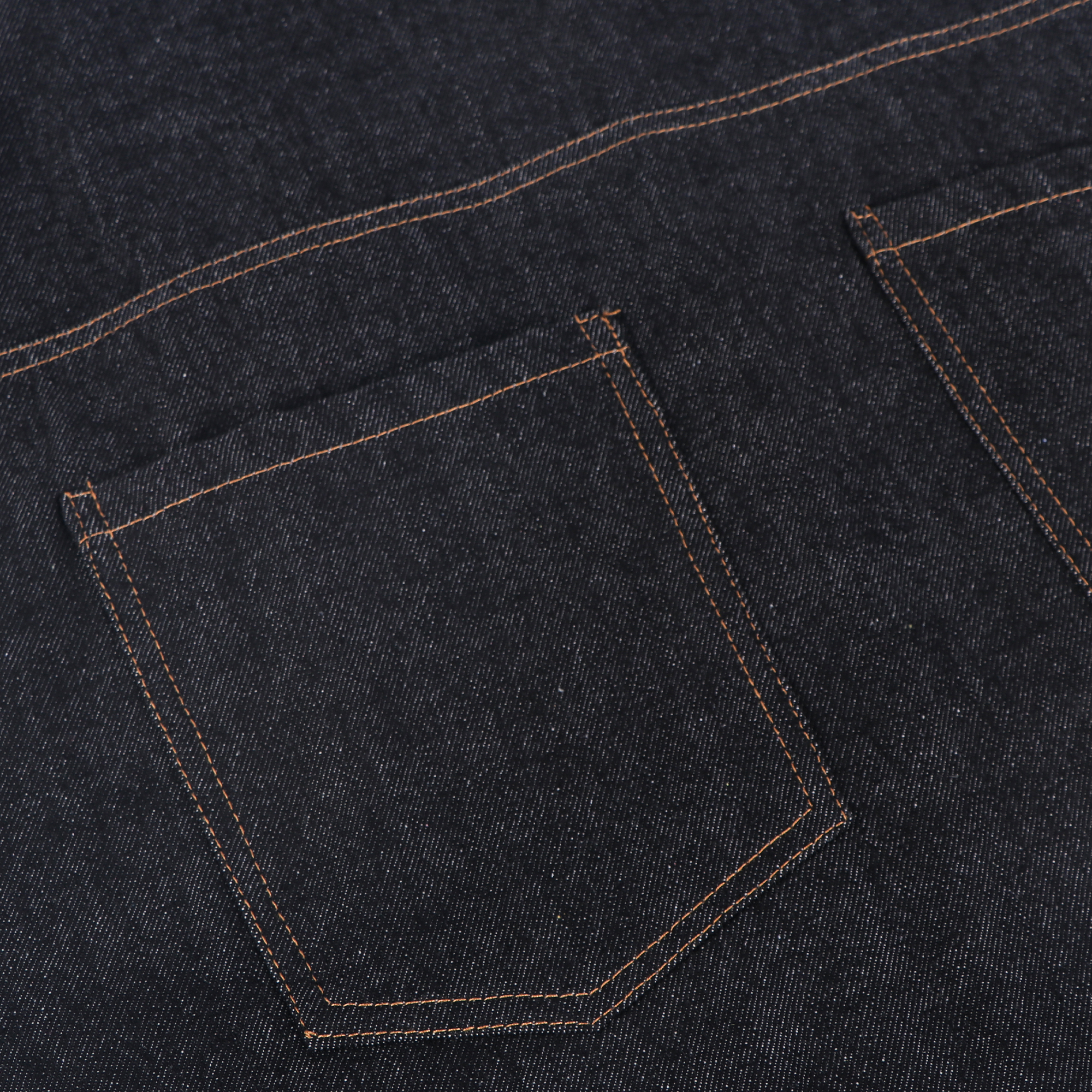 Black durable denim apron fashion design denim apron with leather straps for garden 