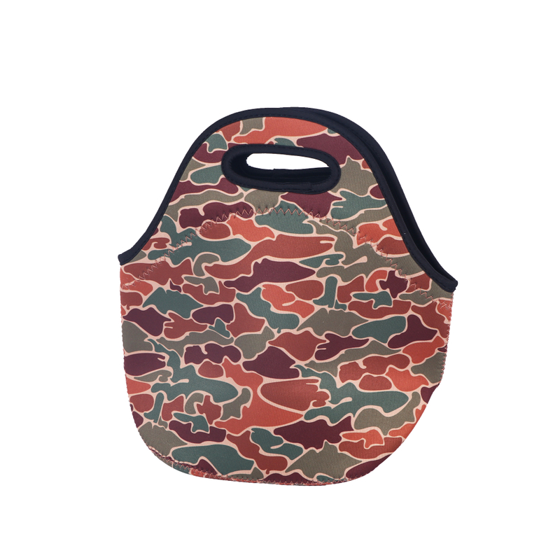 Waterproof Insulated Thermal Reusable Neoprene Lunch Bag With Zipper for Outdoor Travel Work School Picnic