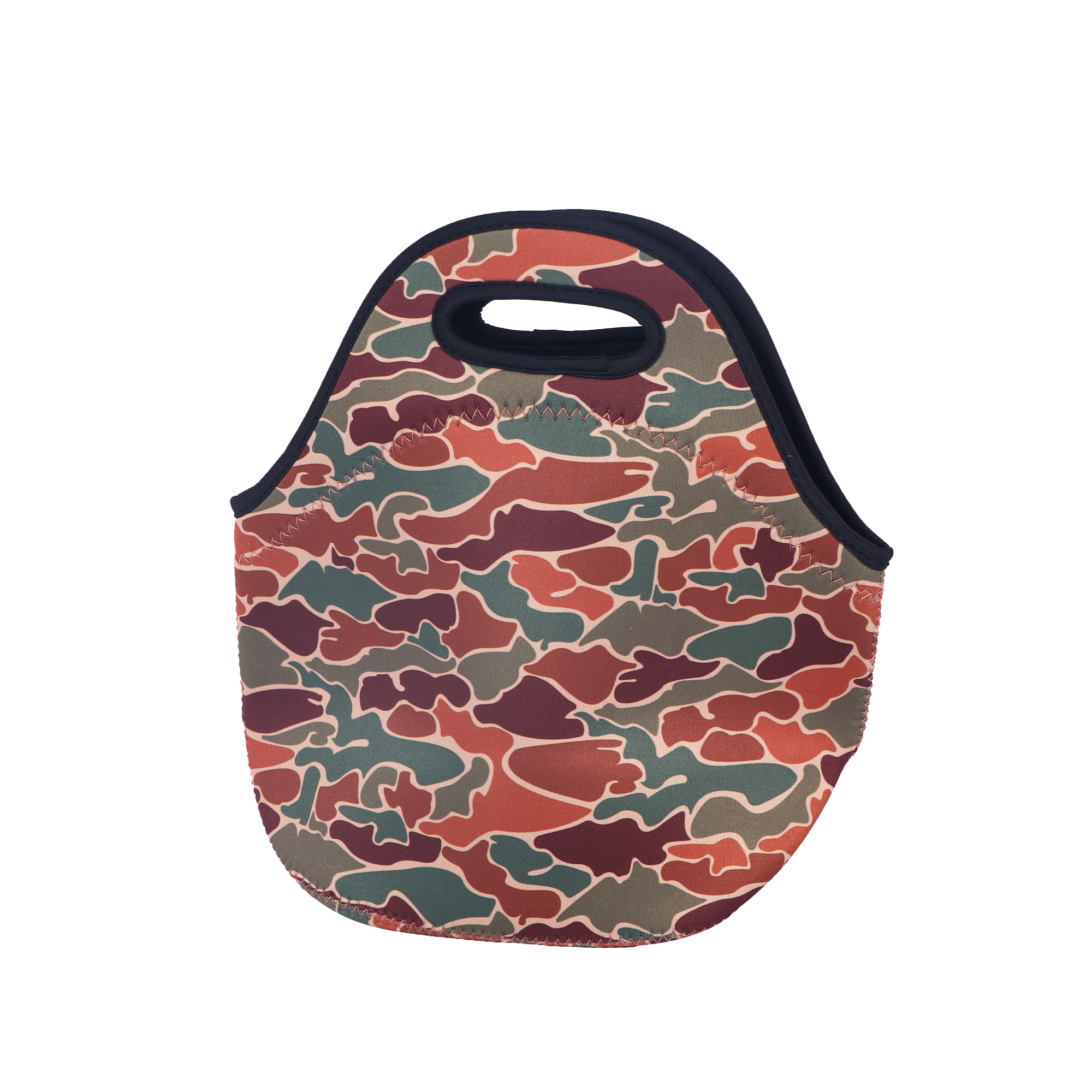 Waterproof Insulated Thermal Reusable Neoprene Lunch Bag With Zipper for Outdoor Travel Work School Picnic