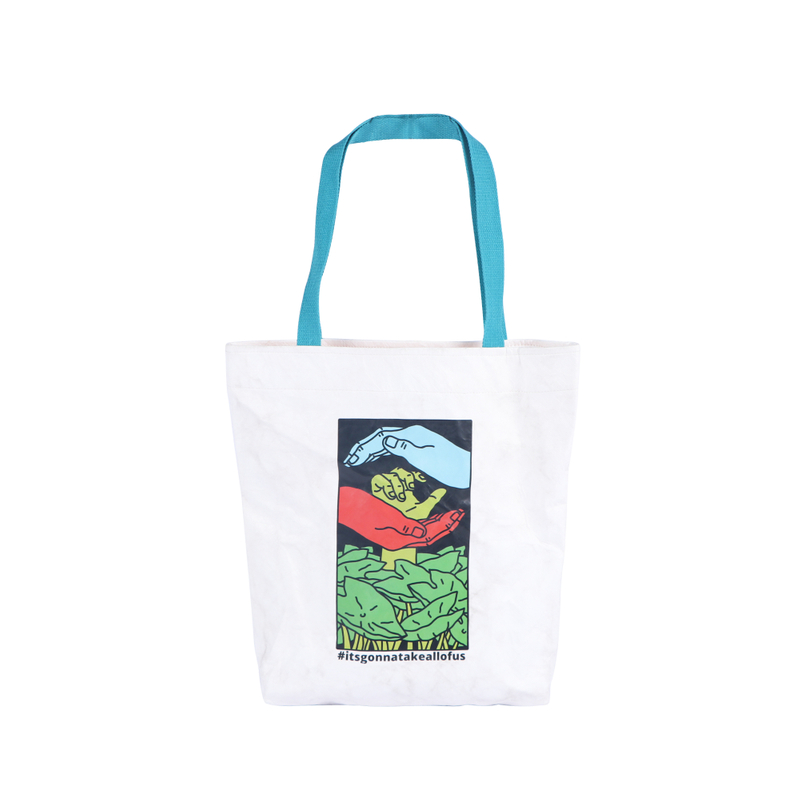Factory Direct Supply New Material Waterproof And Wear Resistant Tyvek Tote Shoulder Bag for Wholesale