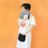 White Polyester Cotton Cat Cartoon Long Cotton Apron Kitchen Cooking Apron for Women And Men