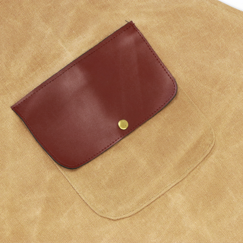 Heavy duty waxed canvas industrial aprons for Carpenter, Welder, Construction worker