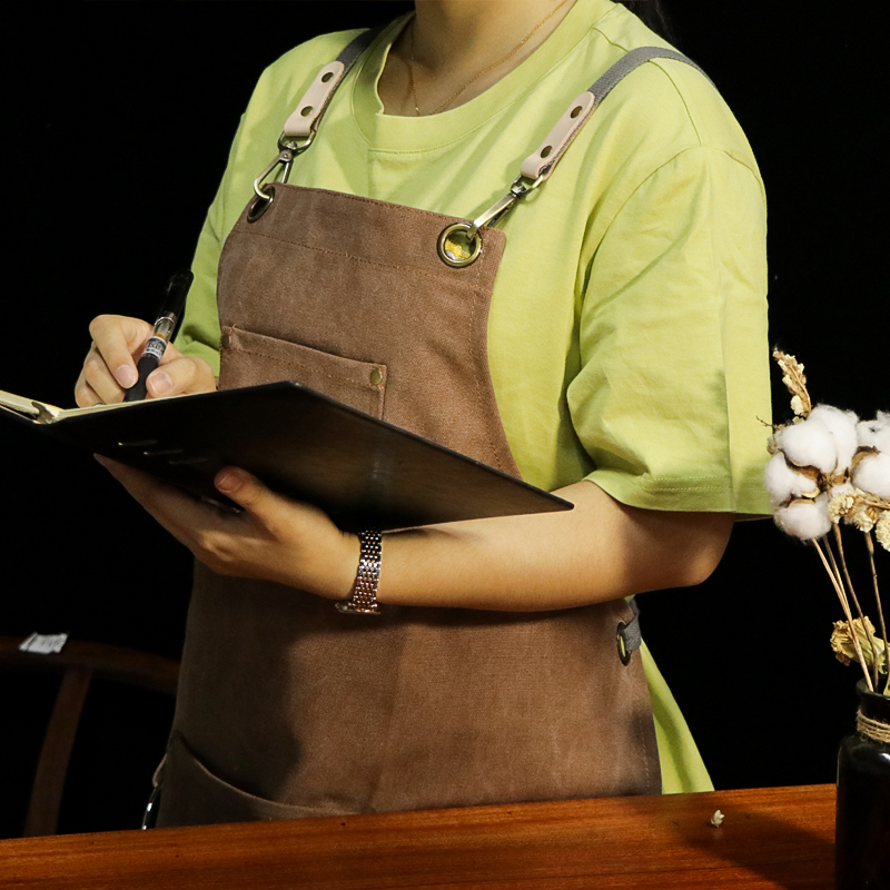 Wear-resistant Thicken Industrial Canvas Apron for Professional Worker
