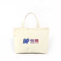 Three-dimensional embossed cotton canvas shopping bag for promotion