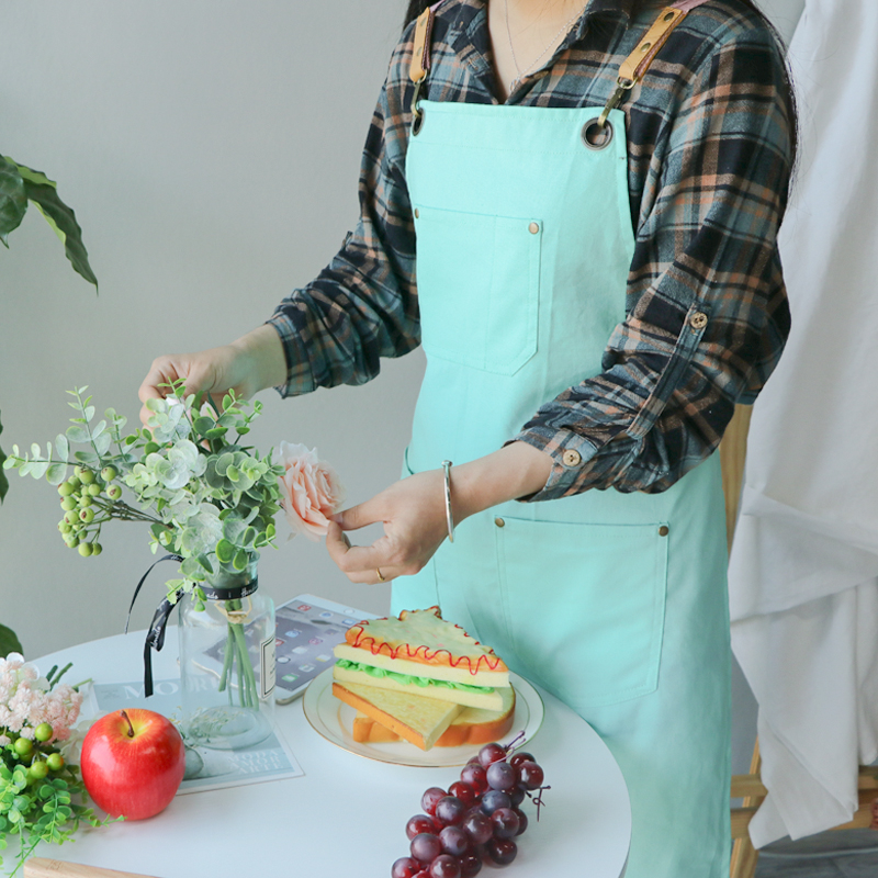 Various color design double-sided aprons for beauty salon for women