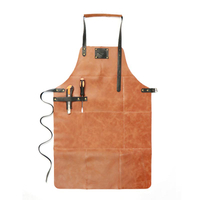 China supplier custom waterproof and anti-fouling genuine leather industrial apron