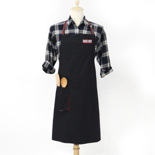Long Black Cotton Apron Factory Wholesale Multifunctional Canvas Kitchen Cooking Apron Design
