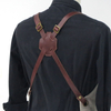 Fashion cool design reusable half length canvas zipper vest with functional pockets tool apron