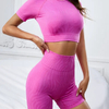Top Sale Women Workout Clothing Two Pieces Fitness Suit Gym Yoga Wear Ladies Sports Sets Activewear 