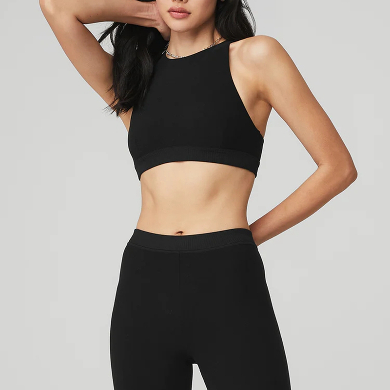 Promotional Seamless Yoga Wear Sets Fitness Gym Leggings Sports Tights Athletic Workout Clothes Set