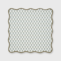 High Quality Scallop Edge Napkins Stone Washed 100% Natural Color Flax linen Table Napkins