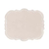 Scalloped Rectangular Linen Applique Placemat Fashion vintage Table Decor Exquisite Mats For Party