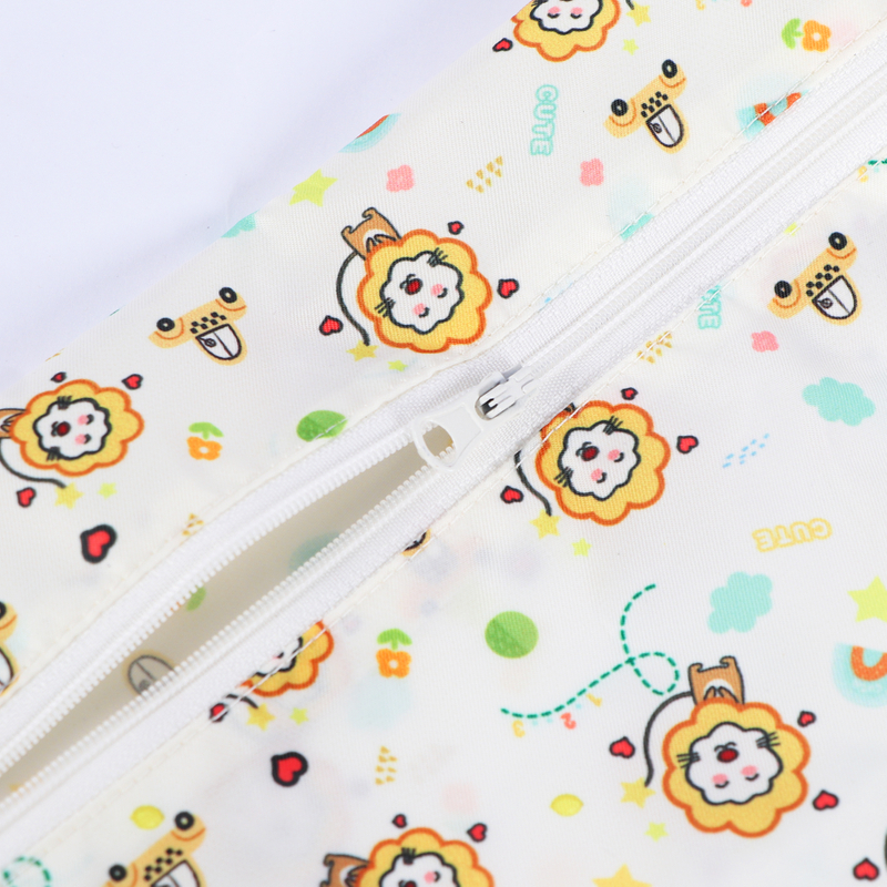 Portable Design Polyester Snack Bag Custom Logo Digital Printing Zipper Bag for Outdoor 