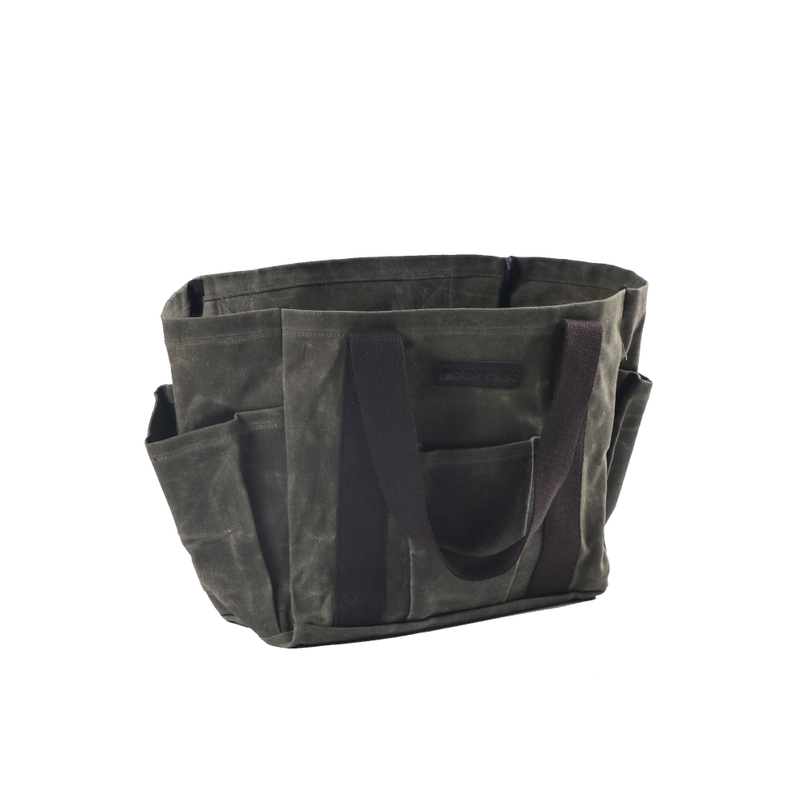 Durable Family Waxed Canvas Tool Set Garden Waxed Canvas Apron, Bag And Mat Set for Working 