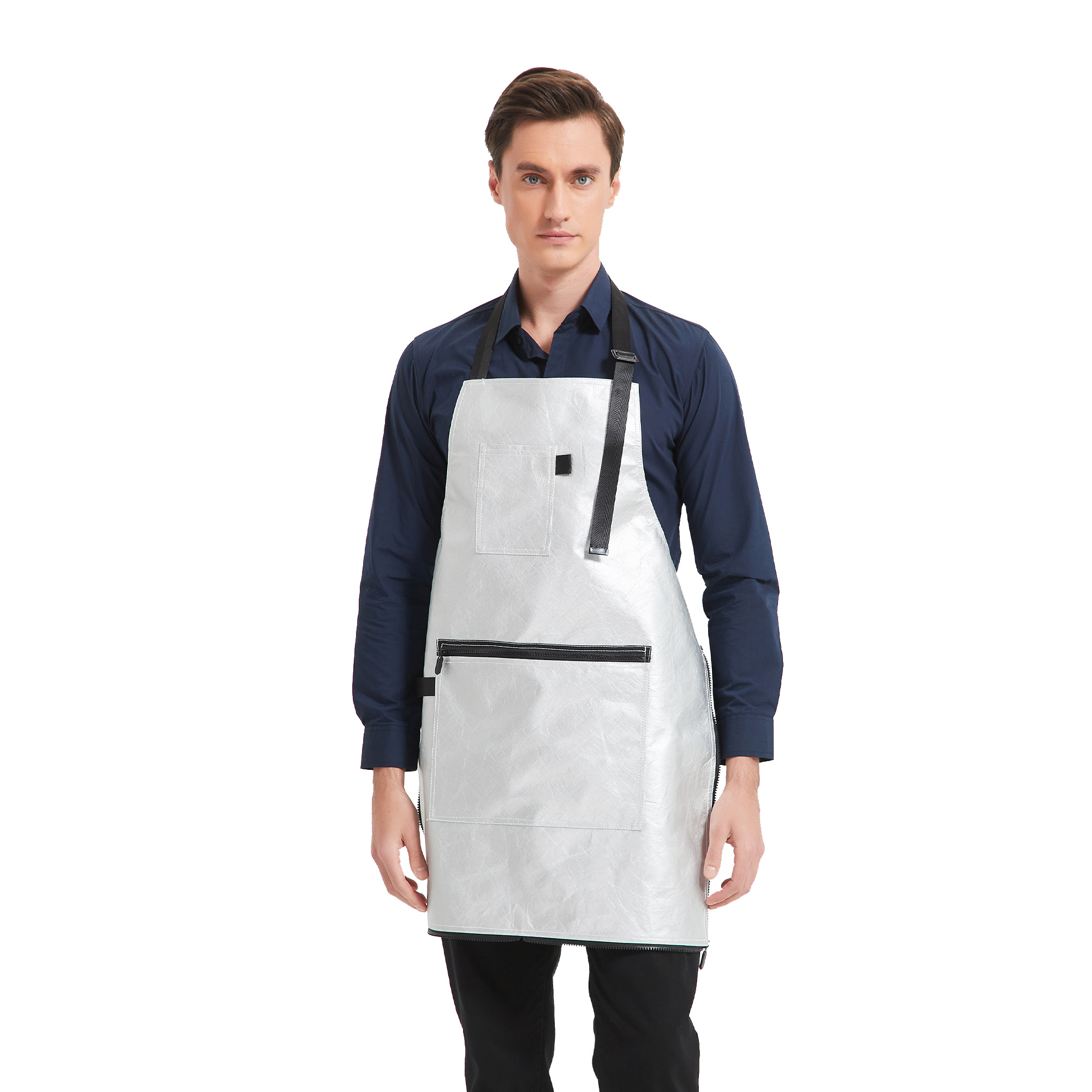 Tyvek Chef Aprons - Cross Back&Adjustable Dupont Paper Apron for Men And Women With Pockets