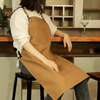 Wholesale canvas waterproof apron for kitchen or bbq with adjustable size 