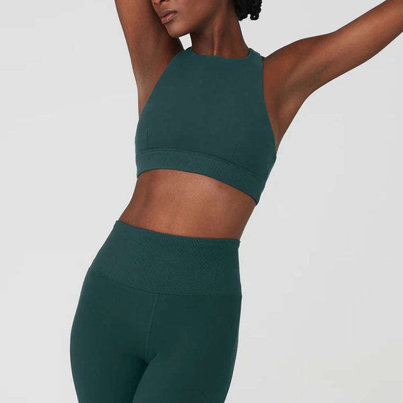 Promotional Seamless Yoga Wear Sets Fitness Gym Leggings Sports Tights Athletic Workout Clothes Set