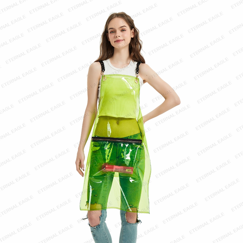 2023 New Popular Waterproof TPU Apron For Barber Haircut Antifouling Oilproof Painting Men Women Work Clothes Kitchen Apron