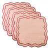 100% Linen Special-shaped Napkin Applique Napkin Modern Style Table Decor Exclusively Made Napkin