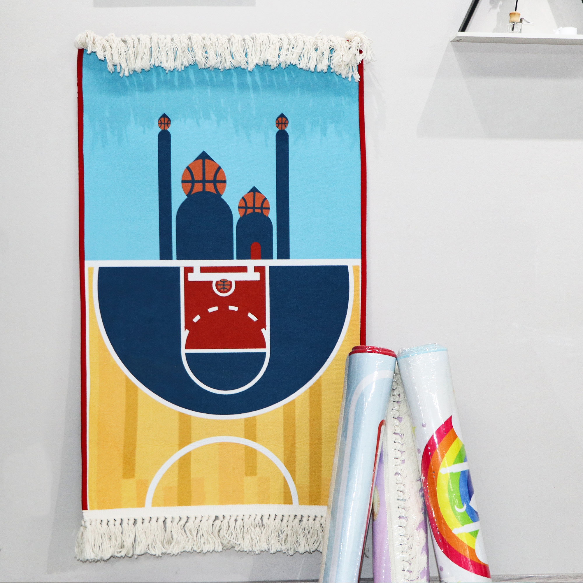 OEM/ODM High-quality Bottom Non-slip Soft Fleece Blanket Pray Rugs Feel Skin-friendly Pilgrimage Mats