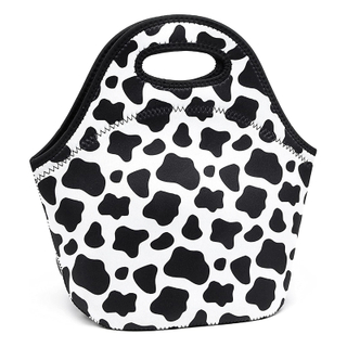 Neoprene Lunch Bags Thermal Insulated Lunch Tote Bag Reusable Washable Neoprene Picnic Bag for Women Men