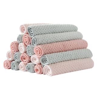 Customized promotional coral velvet  cleaning cloth