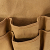 New Design polyester cotton shoulder pad multi-pocket storage tool outdoor waxed canvas apron