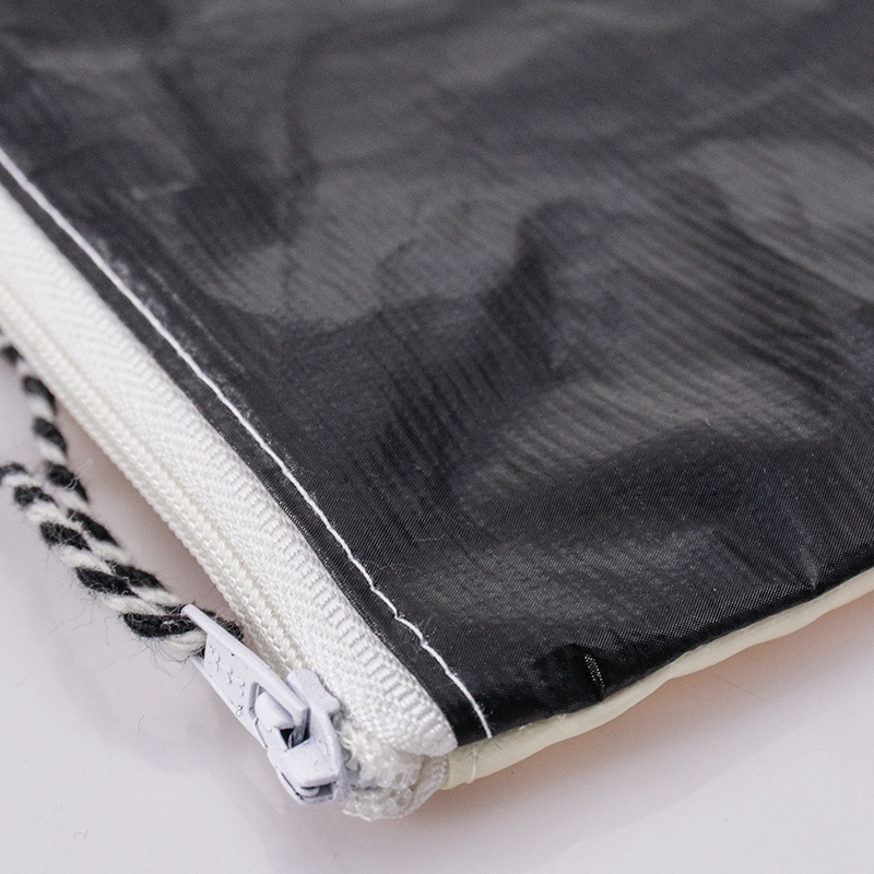 $1 for a sample High-end dupont tyvek paper zipper bag color matching Clutch cosmetic bag