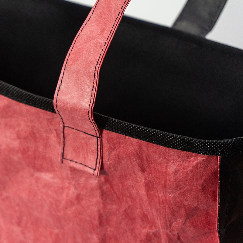 $2 for a sample inner material non woven fabric waterproof breathable two color stotching tyvek tote bag