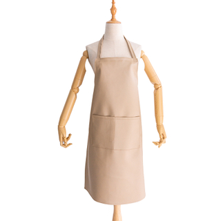 Waterproof khaki lightweight practical multifunction adult work pu leather apron