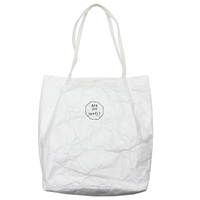 White tyvek letter printing personalized tote shopping bag general unisex single shoulder bag
