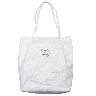 White tyvek letter printing personalized tote shopping bag general unisex single shoulder bag