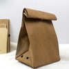 Original design clutch bag female simple retro art washable kraft paper bag foldable business bag