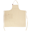 New product natural cotton fabric extra large lightweight and breathable lattice long apron for promotional
