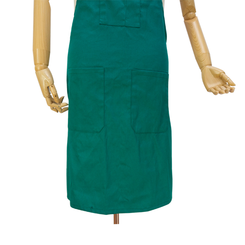 Factory price free sample supply waterproof twill cloth kicthen cooking canvas apron garden cleaning reusable work apron