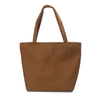 Simple large capacity tear-resistant reusable washed kraft paper shopping bag custom