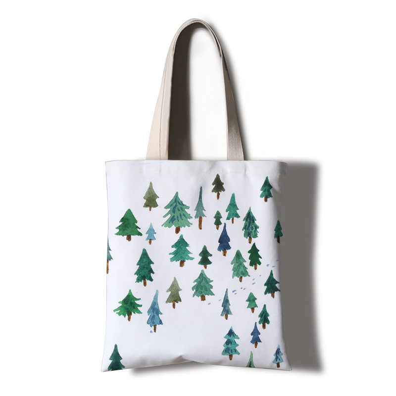 Factory profession custom eco friendly breathable Christmas canvas bag with low price