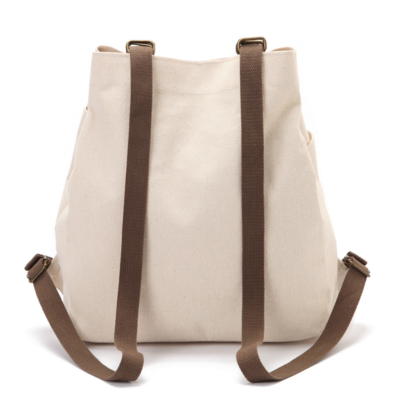 Canvas eco friendly single shoulder messenger bag with logo custom