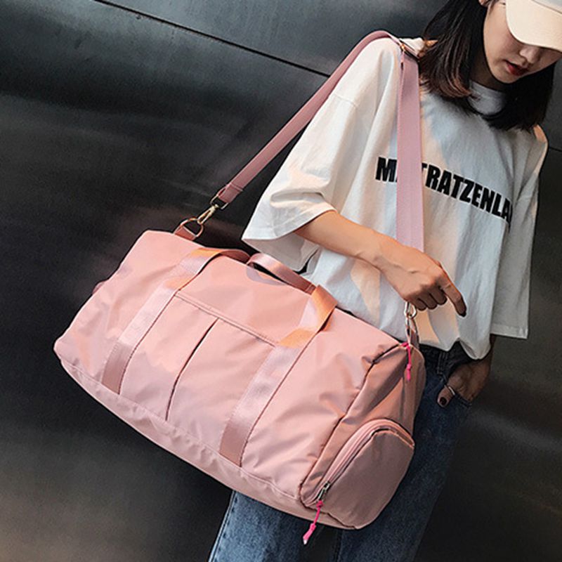 Independent shoes dry and wet separation sports female yoga gym bag simple large-capacity travel sports training bag