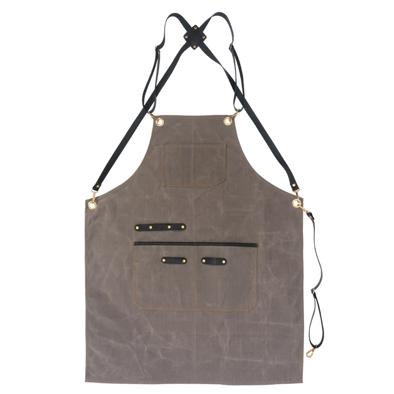 China Supplier original design heavy industry waxed canvas apron for men