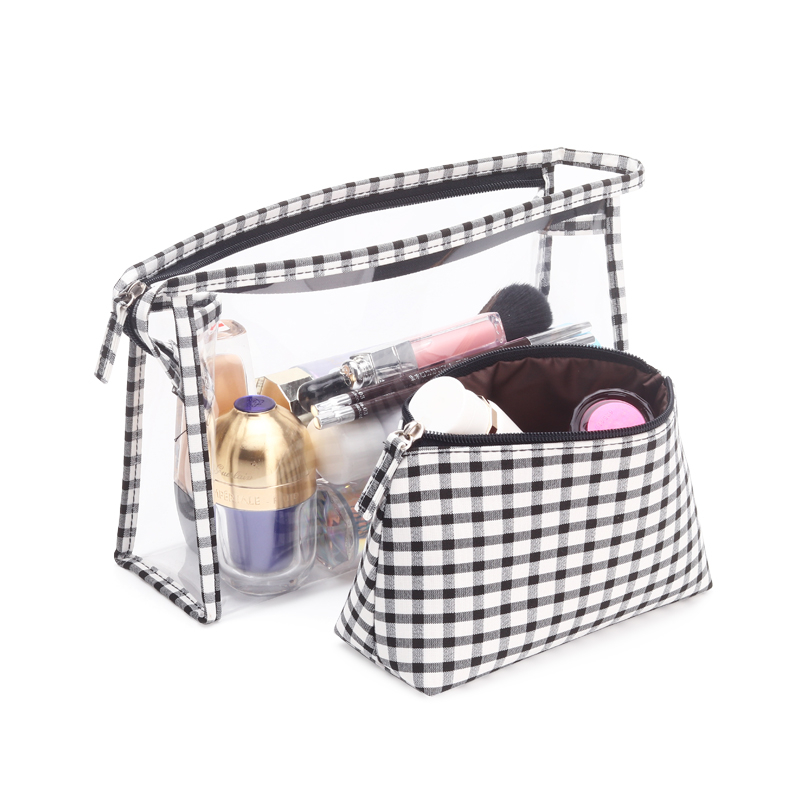 Two-piece cosmetic bag multi-function large-capacity portable cosmetics storage bag Korean wash bag
